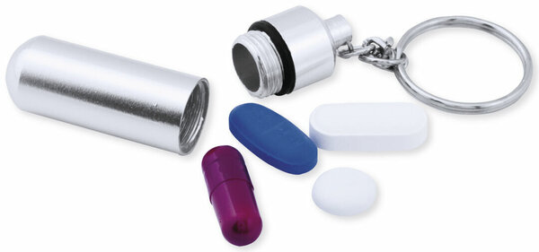 Schlüsselanhänger Pillendose Idill