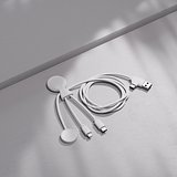 Mr. Bio Long Multi-Kabel für Apple/Samsung Watch 1 Meter Elinat