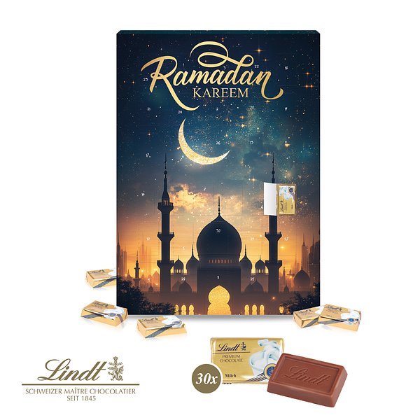 Ramadan Kalender mit Lindt Schokolade