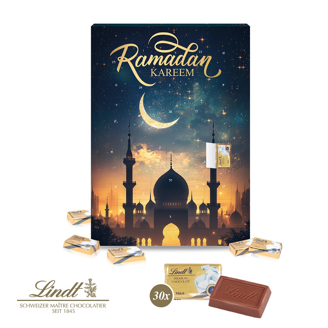 Ramadan Kalender mit Lindt Schokolade