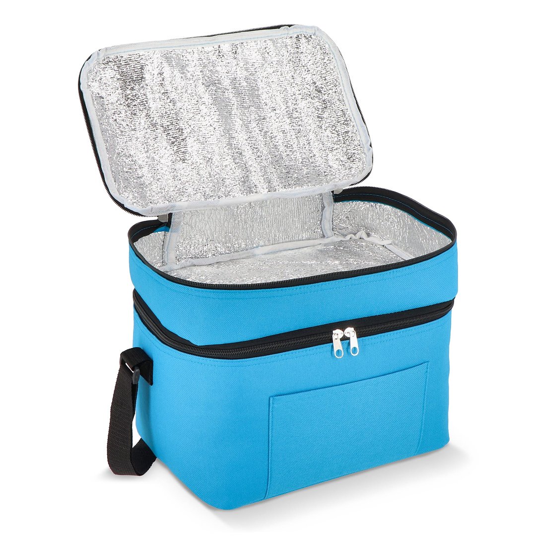 R-PET 600D Doppelfach-Kühltasche 30 x 20 x 25cm 12L Lursin