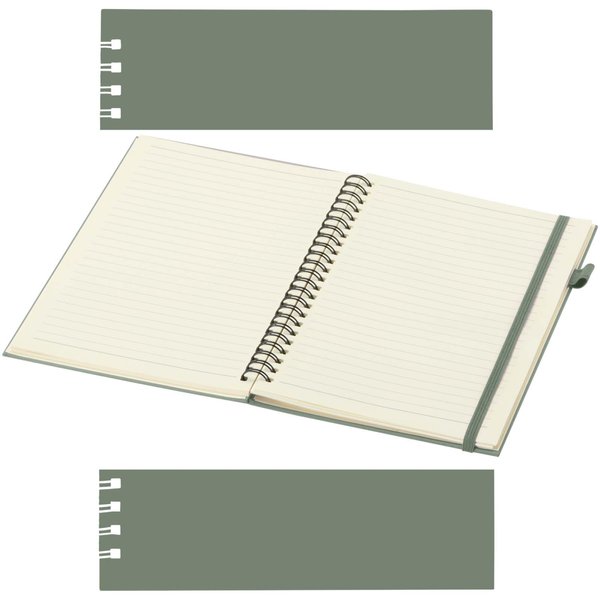 A5 Hardcover Spiralnotizbuch aus recyceltem Kunststoff - Palin