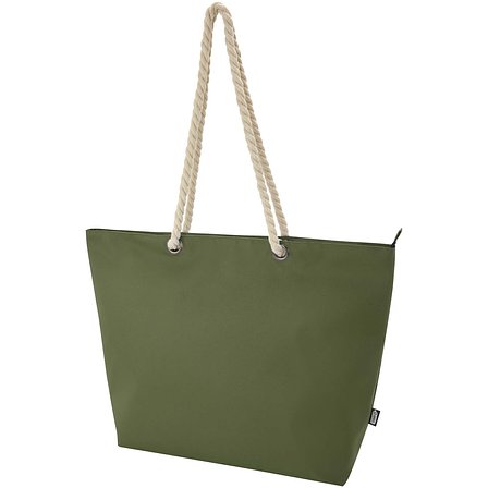 Strandkühltasche mit Kordelgriffen aus recyceltem GRS-Material - Vrettas