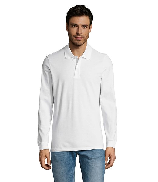 Männer Long-Sleeve Polo 180g Cilgian