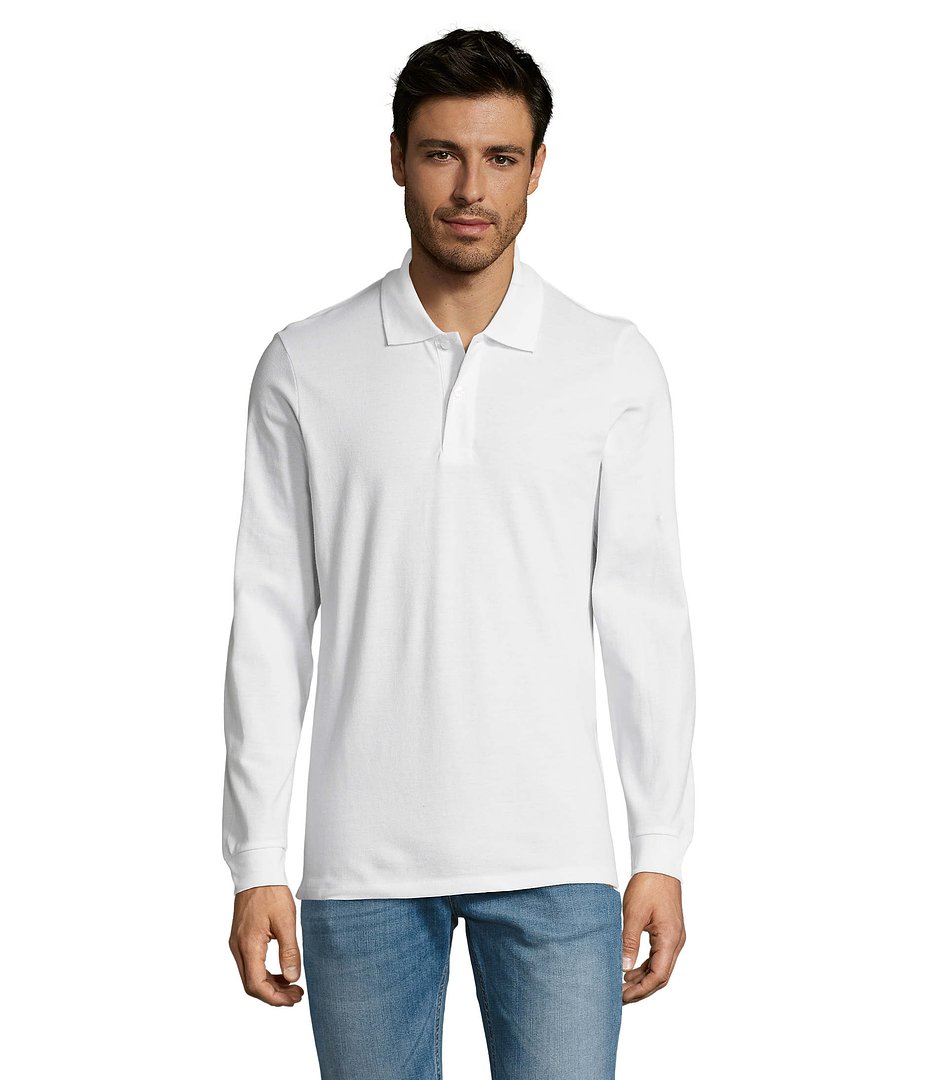 Männer Long-Sleeve Polo 180g Cilgian
