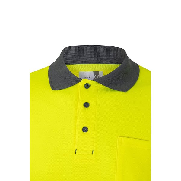 Zweifarbiges Piqué-Poloshirt (150g/m²) mit langen Ärmeln, aus Baumwolle (55%) und Polyester (45%) Annicas
