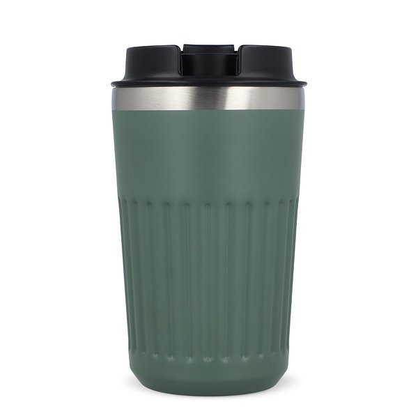 Recycelter Edelstahl-Thermobecher für Kaffee zum Mitnehmen, 400 ml Natianng