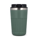 Recycelter Edelstahl-Thermobecher für Kaffee zum Mitnehmen, 400 ml Natianng