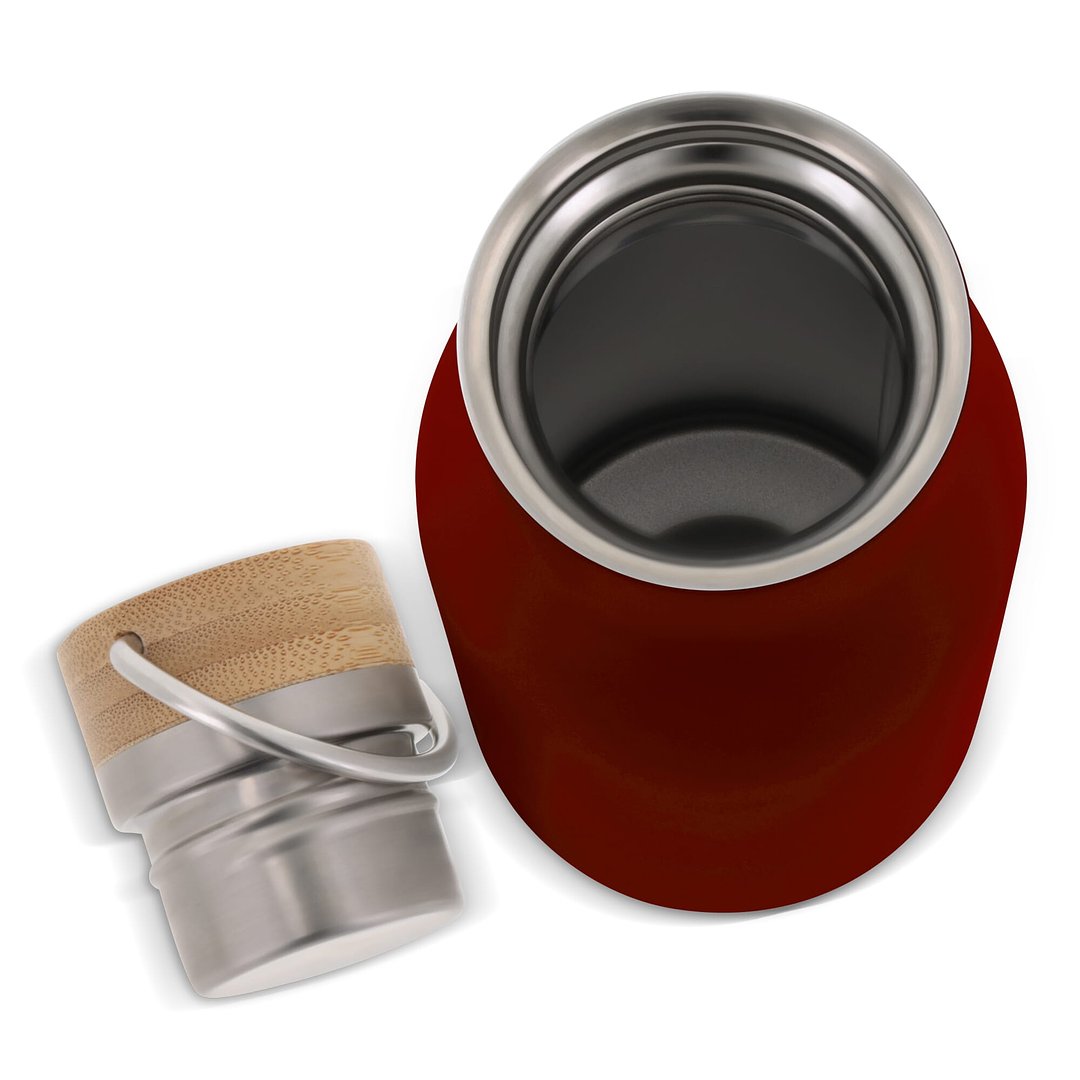 Isolier-Flasche mit Bambusdeckel, 500ml Miriori