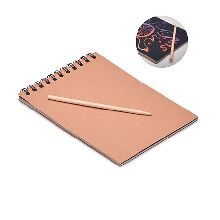 Notizbuch mit Kratzpapier Elleel