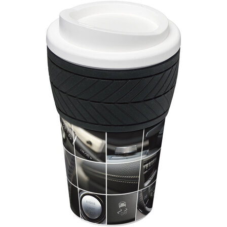 350 ml Isolierbecher mit Schutzring Reifen-Design - Razi