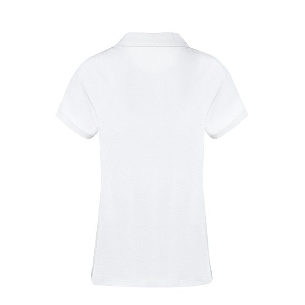 Erwachsene Frauen Weiss Polo-Shirt Idpan