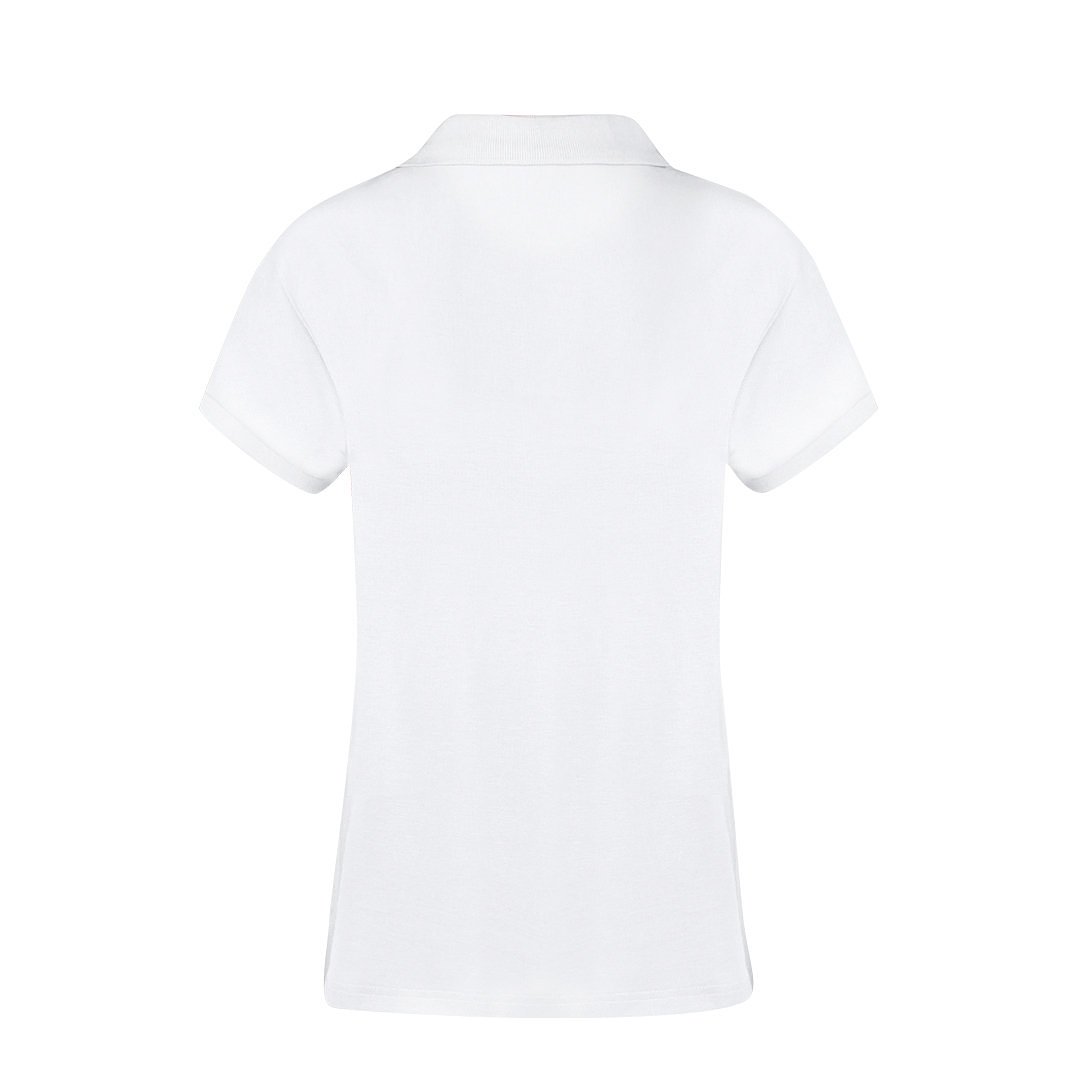 Erwachsene Frauen Weiss Polo-Shirt Idpan
