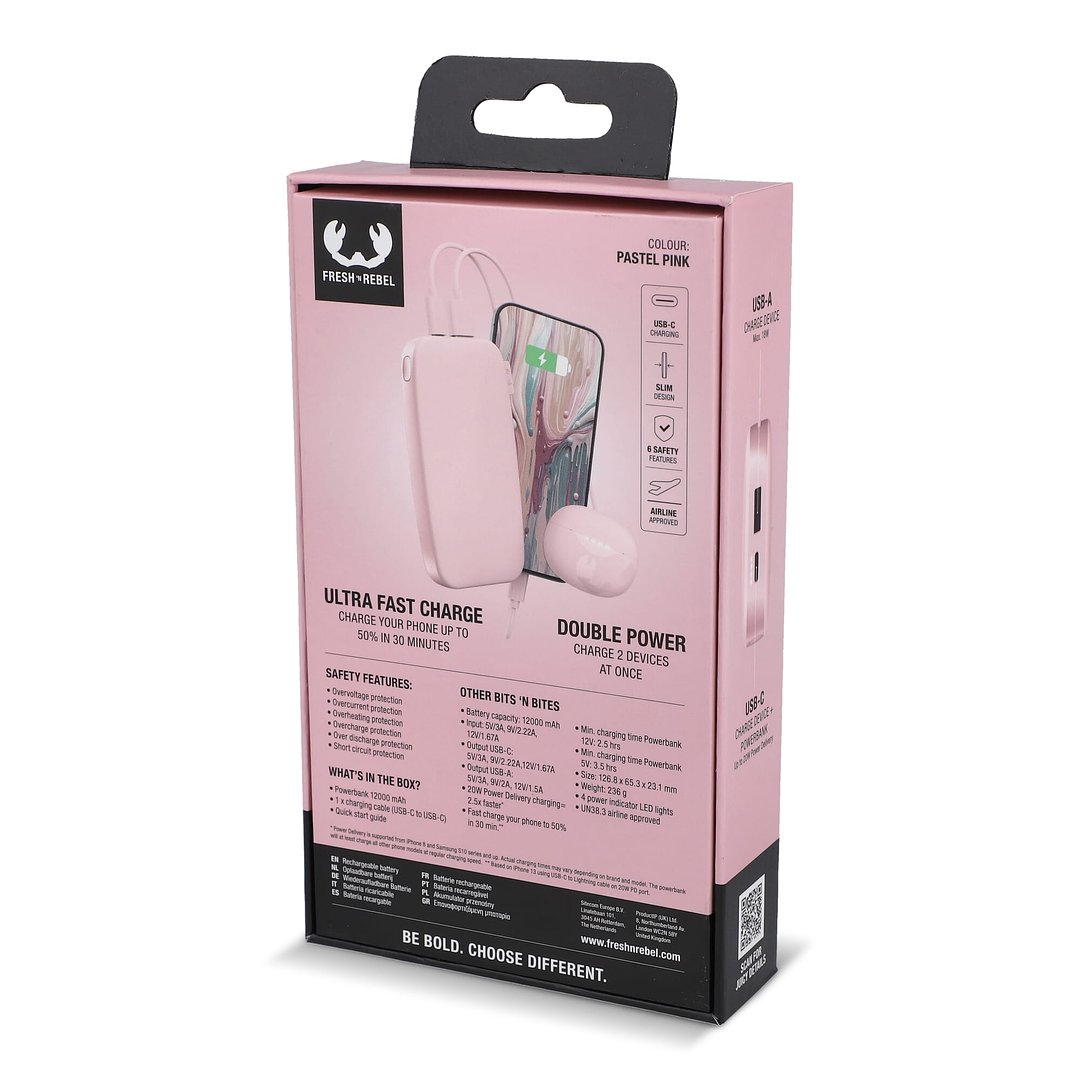 Powerbank 12.000mAh USB-C Ultra Fast Charging 20W Steivat