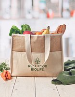 Jute-Canvas Shopping Tasche Nins