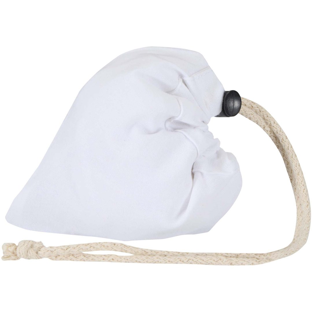 Blend 140 g/m², GRS-zertifizierte, faltbare Baumwoll Tragetasche, 7 l - Grin