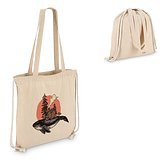 Baumwoll-Tragetasche mit Kordelzug OEKO-TEX® 38 x 42cm 140g/m² Waraie