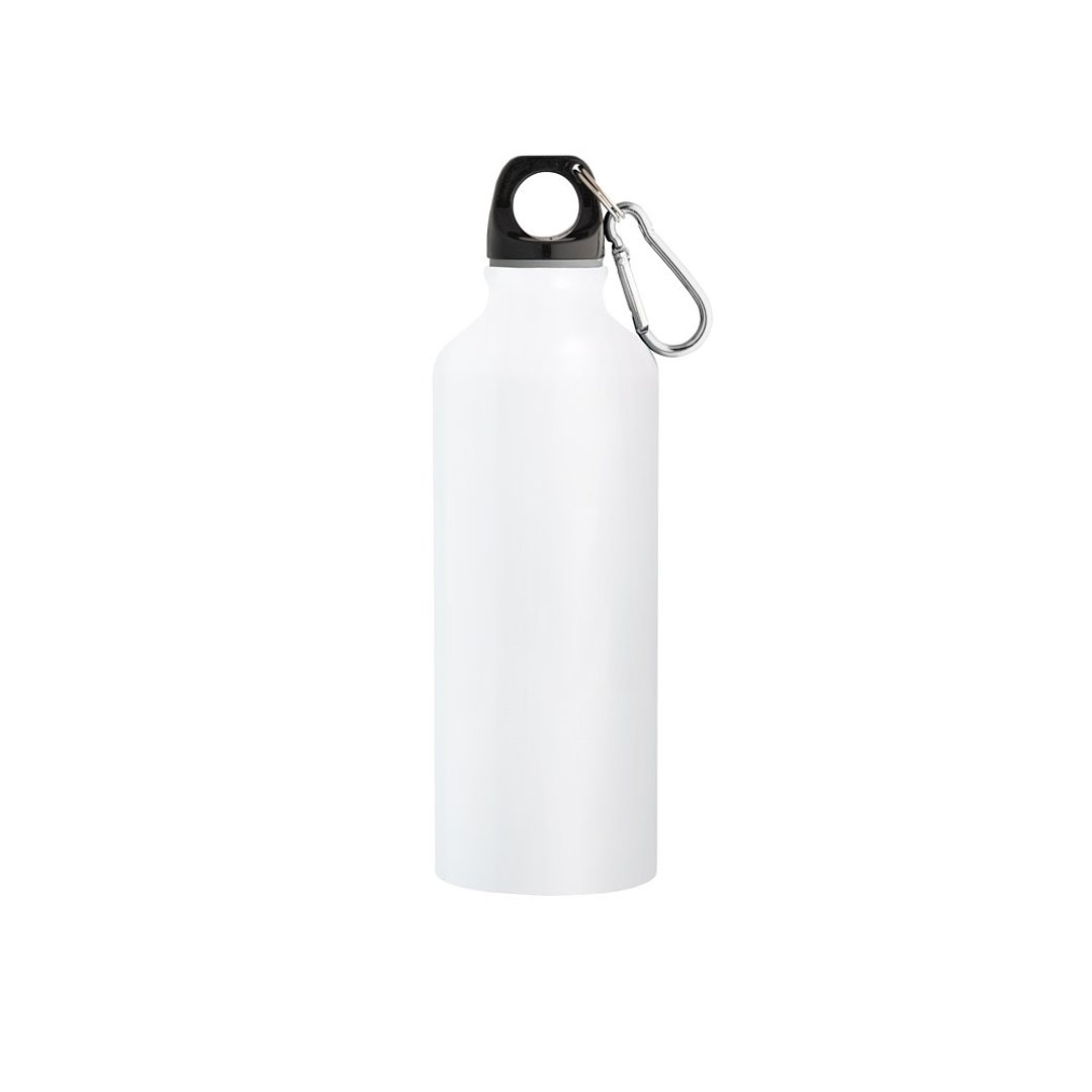 Flasche aus recyceltem Aluminium 530 mL mit Karabiner Hanrie