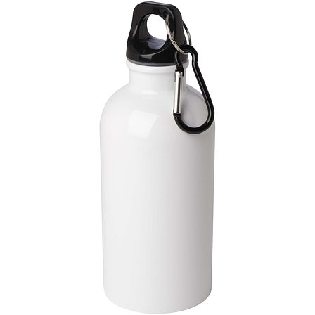 400 ml RCS-zertifizierte, einwandige Trinkflasche aus Edelstahl mit Karabinerhaken - Ongas