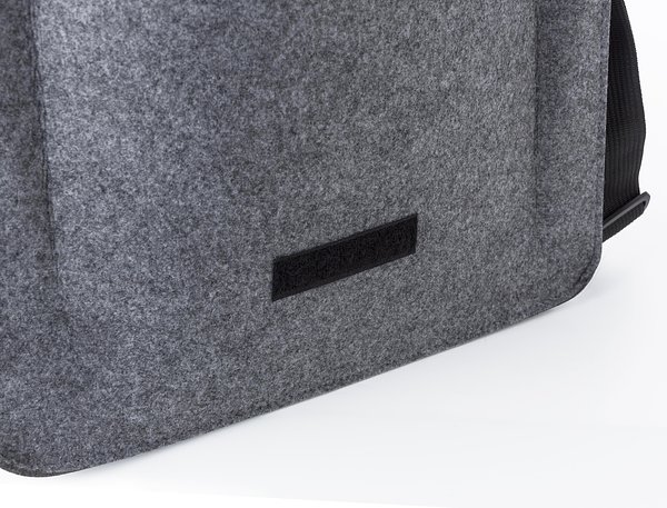 Laptoptasche Benin | Recycelter Filz | 15 Zoll | Klettverschluss