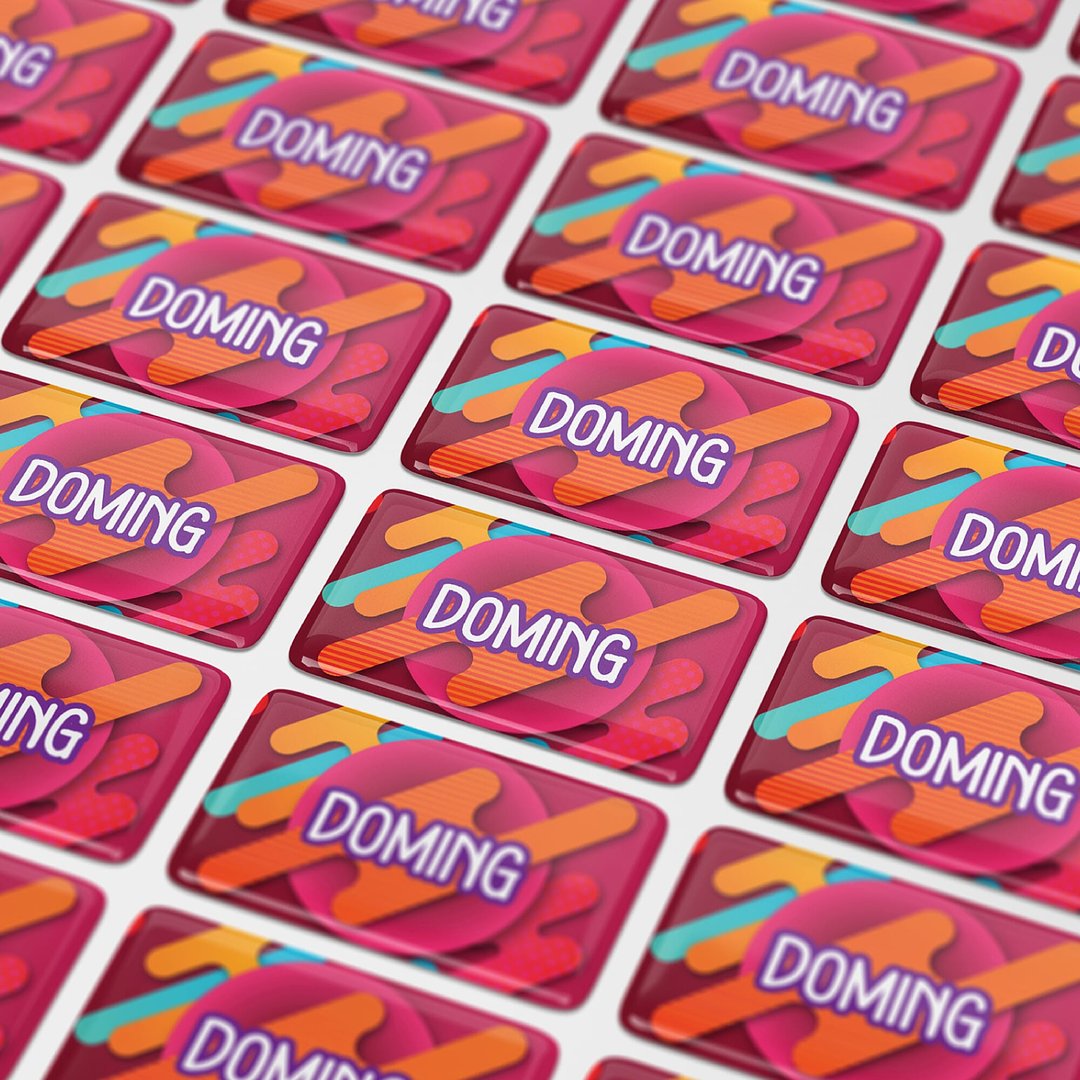 Doming Rechteck 30x15 mm Retori