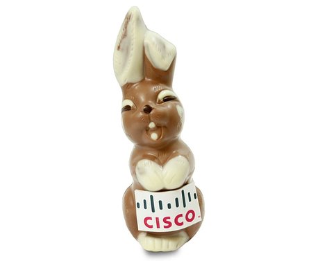 Grosser Schokoladen Logo Hase 17 cm