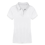 Erwachsene Frauen Weiss Polo-Shirt Idpan