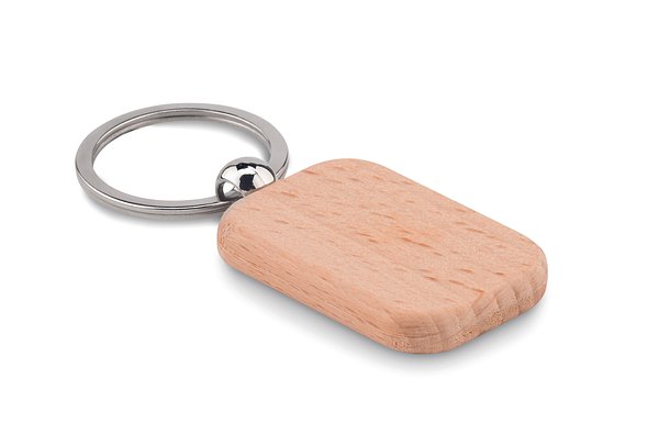 Schlüsselring Holz, eckig Jürgili