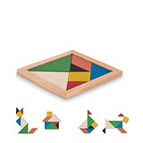 Tangram-Puzzle Holz Chathors