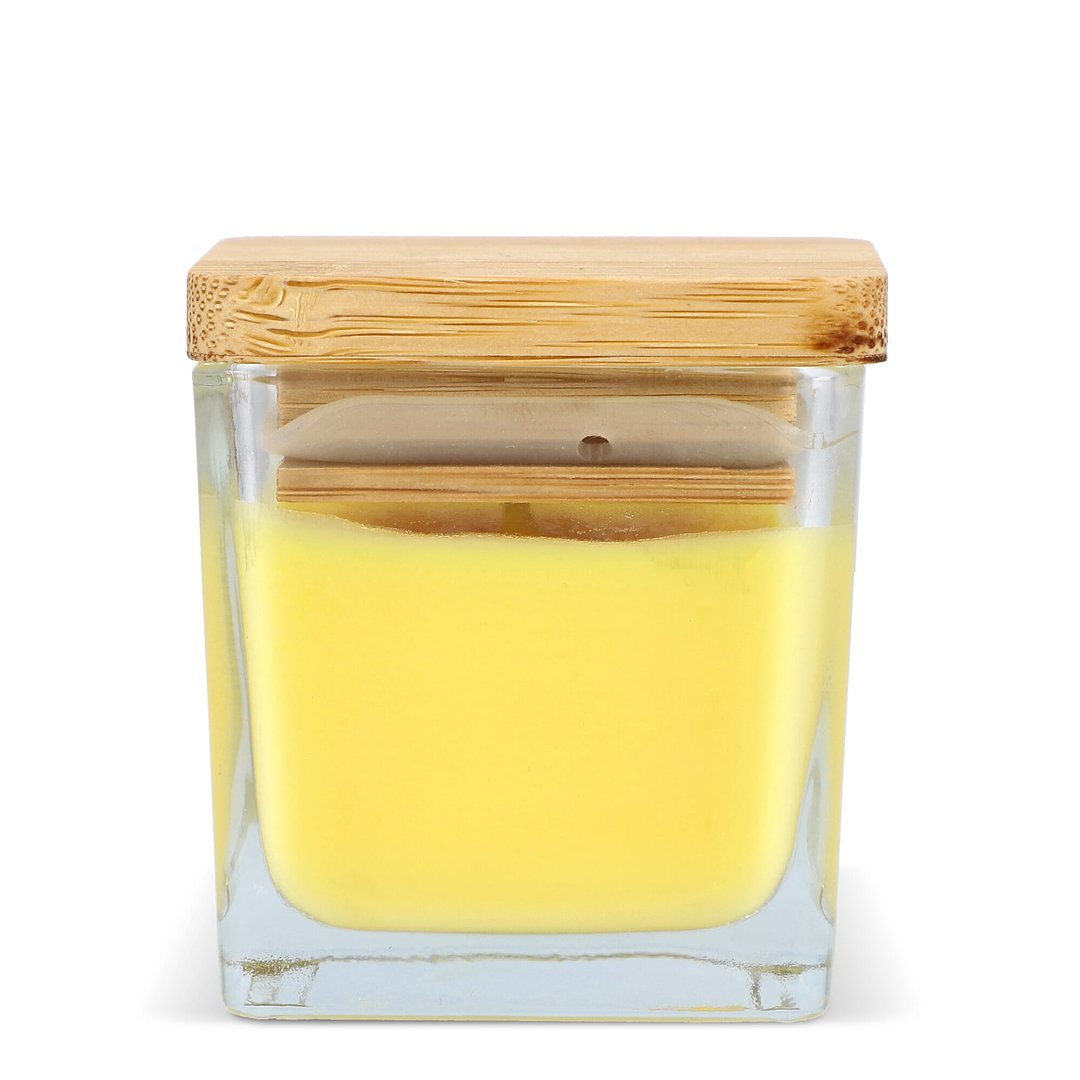 Chakra Kerze auf pflanzlicher Basis im Glasgefäß Utzi