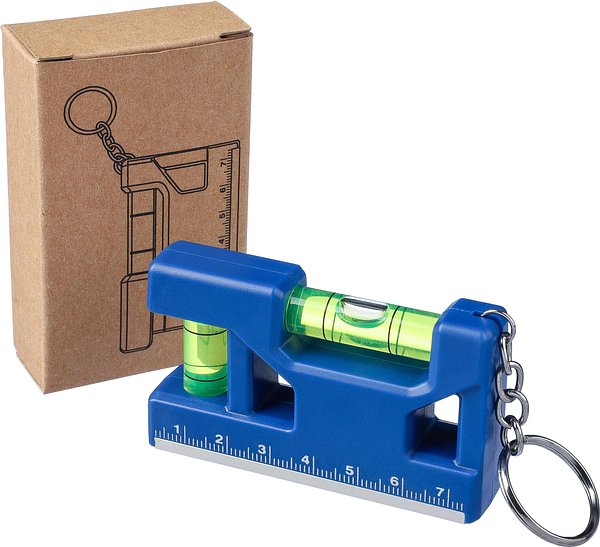Schlüsselanhänger Wasserwaage aus recyceltem ABS Steia
