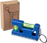 Schlüsselanhänger Wasserwaage aus recyceltem ABS Steia