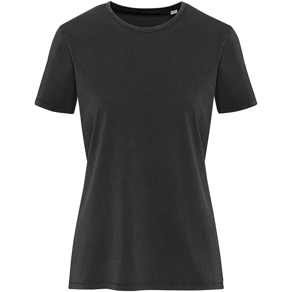 Kurzärmeliges T-Shirt für Damen im Washed Look, 160 g/m2 - Fränzin