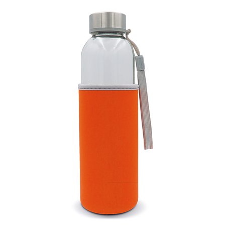 Trinkflasche aus Glas mit Neoprenhülle 500ml Giust