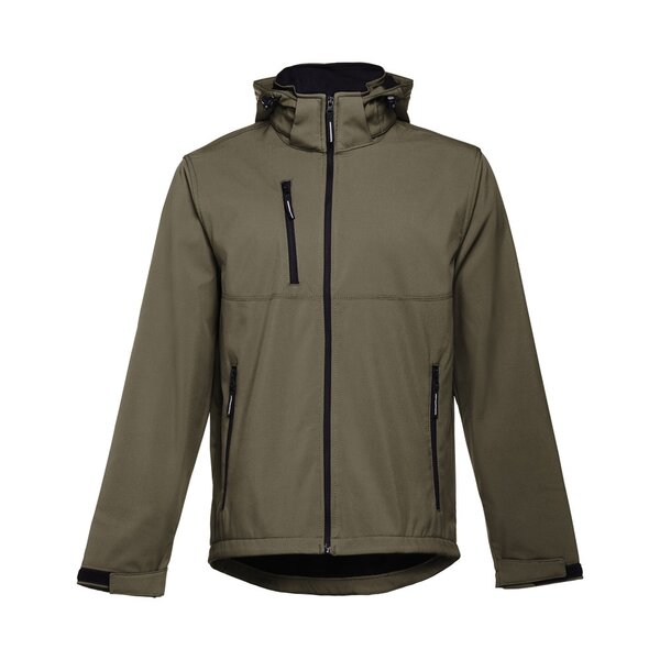 Herren SoftShell, mit abnehmbarer Kapuze Minatin
