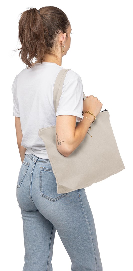 Tragetasche aus recyceltem Polycotton (330 g/m2) Benja