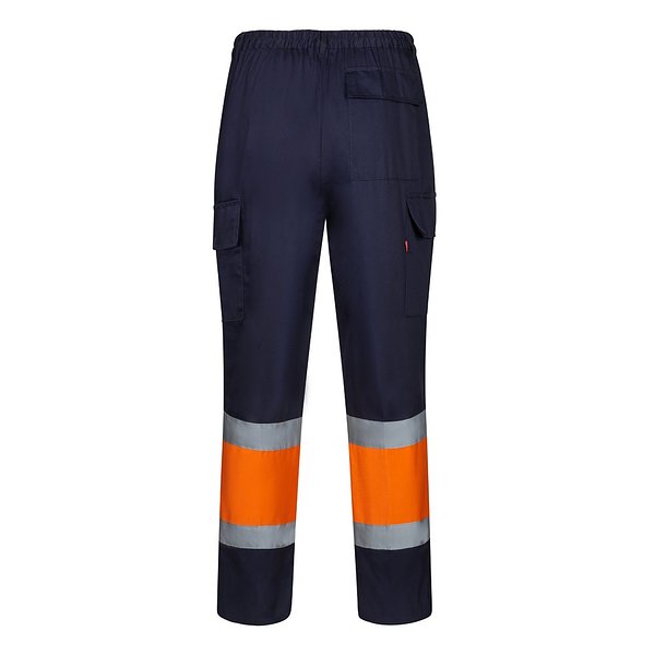 Zweifarbige Hose aus Twill (190g/m²), Baumwolle (20%) und Polyester (80%) Menatri