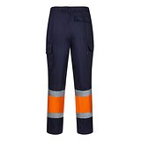 Zweifarbige Hose aus Twill (190g/m²), Baumwolle (20%) und Polyester (80%) Menatri