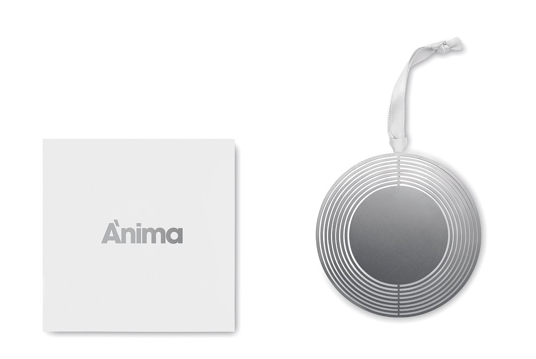 Ornament mit Band, rund Nate