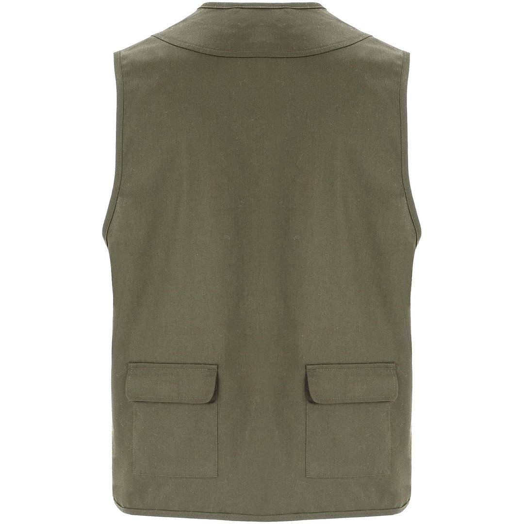 Arbeitsweste mit V-Ausschnitt und mehreren Taschen, 200 g/m2 - Elverven