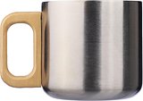 Becher Corg | Recycelter Edelstahl | Holzgriff | 400 ml
