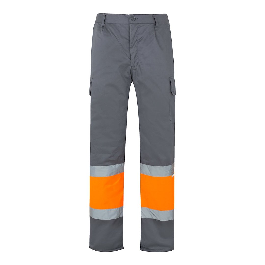 Zweifarbige Twill-Hose mit mehreren Taschen (210 g/m²), aus Baumwolle (20%) und Polyester (80%) Nelien