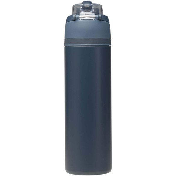 800 ml RCS Trinkflasche aus recyceltem, einwandigem Edelstahl mit Multifunktionsdeckel und Klappstrohhalm - Gillingin