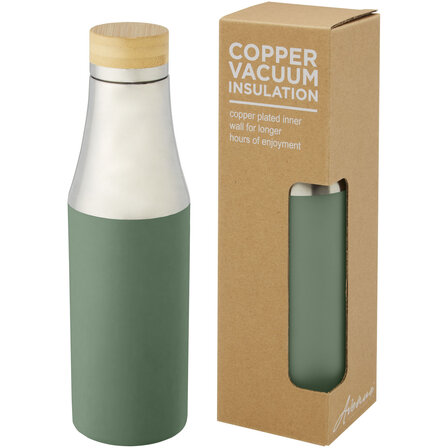 540 ml Kupfer-Vakuum Isolierflasche mit Bambusdeckel - Utzzans