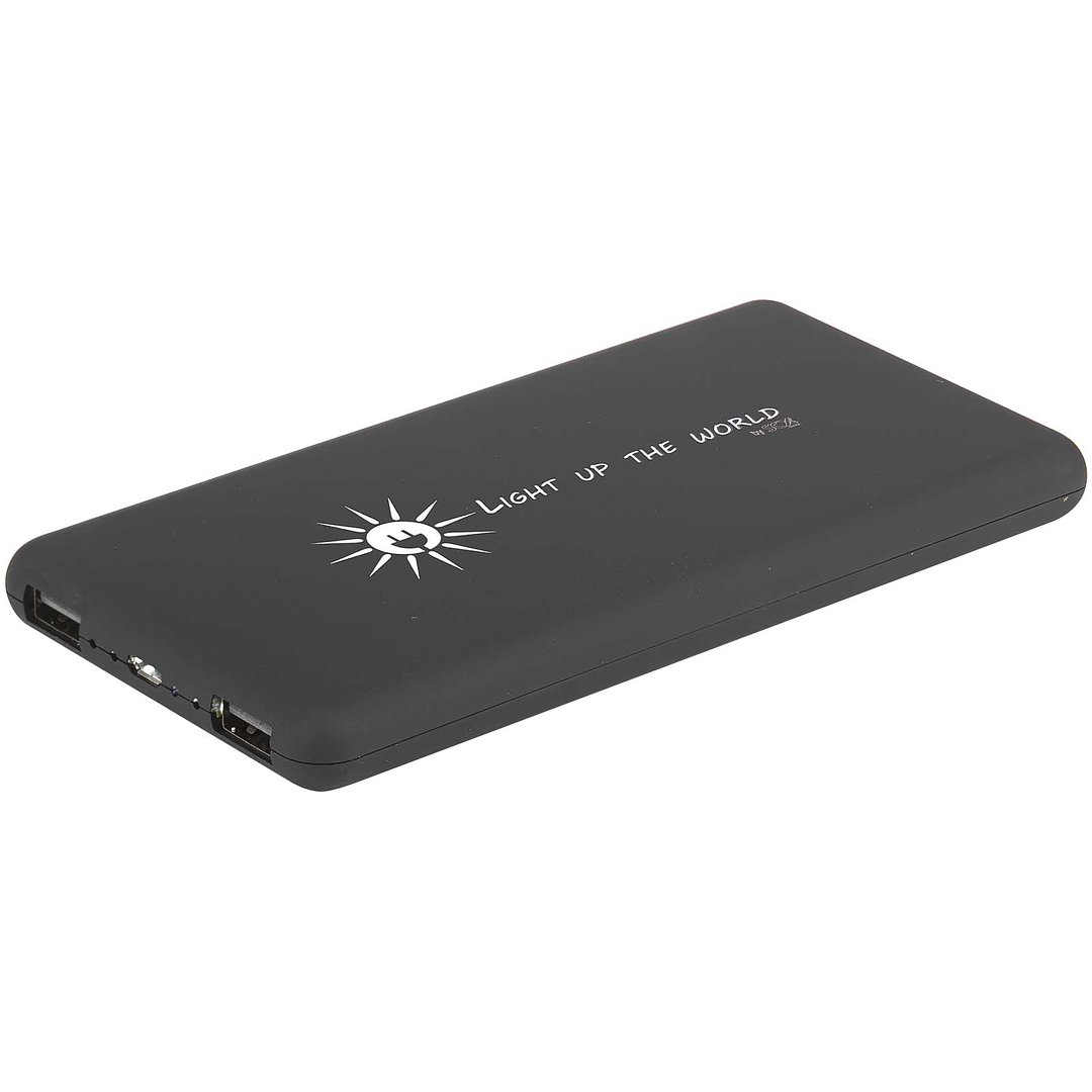 8000 mAh Solar Powerbank mit Leuchtlogo - Sarlien