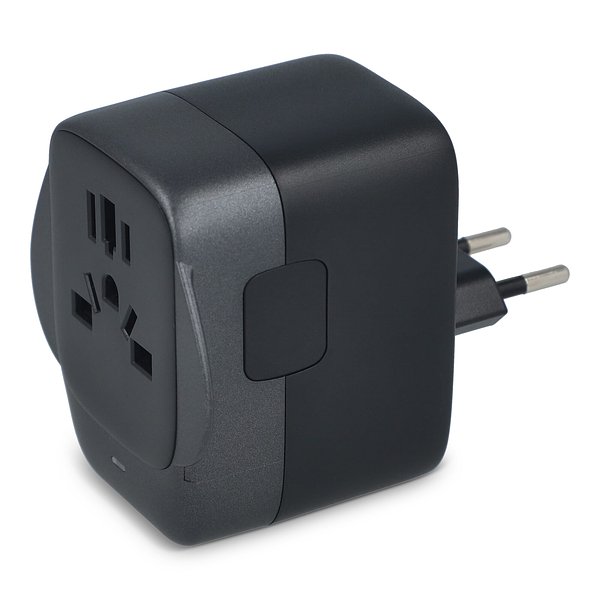 PowerPro Reiseadapter aus recyceltem Kunststoff Altina