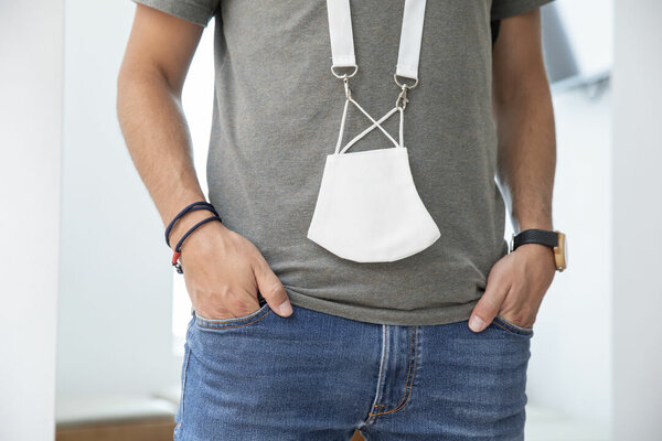 Halterung für Maske Schlüsselband Idrop