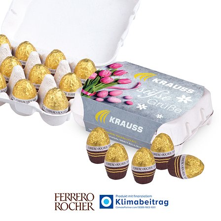 Schoko-Eier 12er-Set mit Ferrero Rocher Ostereier