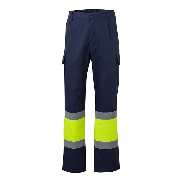 Zweifarbige Hose aus Twill (190g/m²), Baumwolle (20%) und Polyester (80%) Menatri