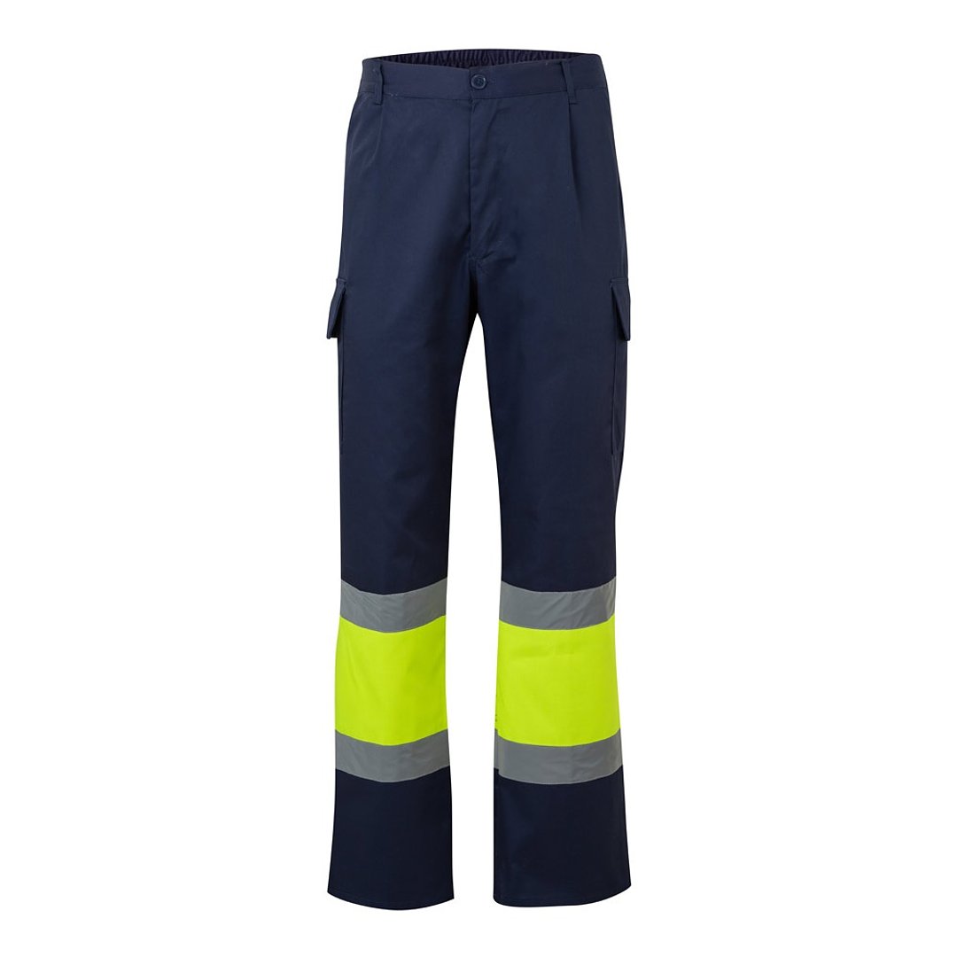 Zweifarbige Hose aus Twill (190g/m²), Baumwolle (20%) und Polyester (80%) Menatri